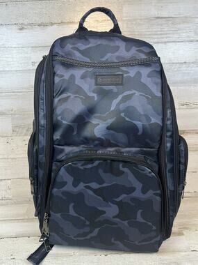 Monbebe Metro Diaper Bag Backpack Black Camo Changing Pad Unused Baby Travel Bag